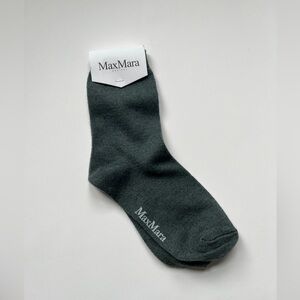MaxMara Dark Green Women's Wool Socks
